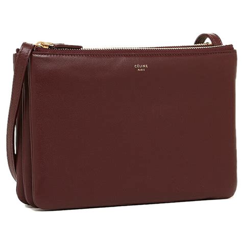 celine trio bag burgundy and bordeaux|Celine Leather Trio .